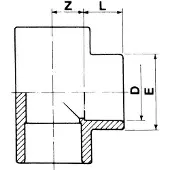 Cepex Pvc T-rör Ø225 90° Muff