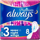 Always Platinum Storlek 3 Natt - 8 st
