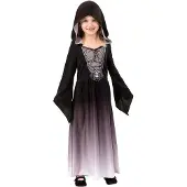 Hisab Joker Halloween grå kläning med huva (122-134)