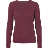 Vero Moda Tröja 'Care' rödviolett