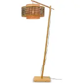 Good&Mojo Golvlampa Bhutan, Ljust trä, Vardagsrum / matsal, Bambu, Design, Golvlampa