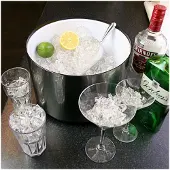 Drink 6 Liters Ishink Borstad Aluminium Effekt