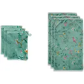 Pip studio Les Fleurs Grön 70x140