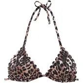 LASCANA Bikiniöverdel 'Lexa' beige / svart