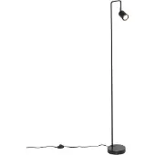 QAZQA Modern golvlampa svart justerbar - Java