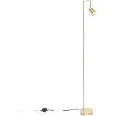 QAZQA Modern golvlampa mässing justerbar - Java