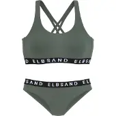 Elbsand Bikini khaki / svart / vit
