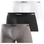 s.Oliver Boxershorts gråmelerad / svart / vit