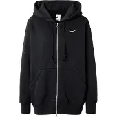 Nike Sweatjacka 'Phoenix Fleece' svart / vit
