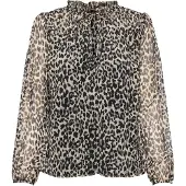 ONLY Blus 'Ditsy' beige / grå / svart
