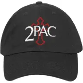 Ginza.se Tupac: Unisex Baseball Cap/Cross Logo (Black)