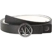 Armani Exchange för kvinnor. 9411180A87742520 Svart bälte (80cm), Casual, Syntetisk, Läderimitation