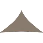 vidaXL Solsegel oxfordtyg trekantigt 5x5x6 m taupe