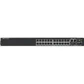 Dell PowerSwitch N2224X-ON - Switch - L3 - Administrerad - 24 x 10/100/1000/2.5G + 4 x 25 Gigabit SFP28 - främre till bakre luftflöde - rackmonterb...