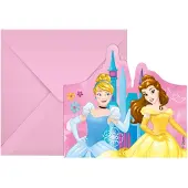 Decorata Party Disney Prinsessa-inbjudningar