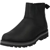 Timberland unisex för barn. TB0A25GV0011 Courma chelsea boots i svart läder (31), Hud, Karta, Zip, Kardborreband, Casual, barnmode