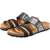 LASCANA Pantolette svart / silver