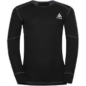Odlo - Underställ barn - BL Top Crew Neck LS Active X-Warm Eco Kids Black för Unisex - Barnstorlek 104 cm - Svart