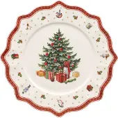 Villeroy & Boch Toy's Delight Tallrik Röd 34.5 Cm - Jultallrikar Porslin Vit