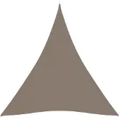 vidaXL Solsegel Oxfordtyg trekantigt 4,5x4,5x4,5 m taupe
