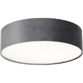 QAZQA Modern taklampa grå 40 cm med guldinredning - Drum