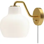 Louis Poulsen Design vägglampa VL Ring Crown, Mässing / guld, Vardagsrum / matsal, Glas, Design, Vägglampa, vägglampa inomhus
