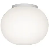 Flos Mini Glo-ball Cw Vägg-/taklampa Spegel - Plafonder Glas Vit