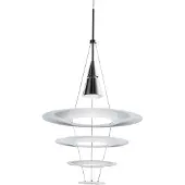 Louis Poulsen Taklampa , Enigma, dimbara, Vit, Vardagsrum, Metall, Design