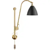 Gubi Vägglampa , Guld / mässing, Vardagsrum, Metall