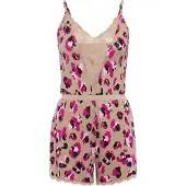 LASCANA Pyjamas chamois / cyklamen / rosa / svart