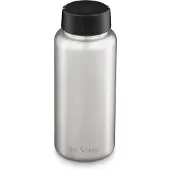 Klean Kanteen Wide 1009495 Loop Cap Brushed Stainless bottle, 1180 mL