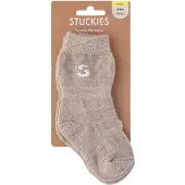 SmartaSaker Smarta babysockor Stuckies Ull, 1-pack Beige 10-15