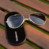 SmartaSaker Solglasögon med platt fodral, ThinOptics Brun Pilot