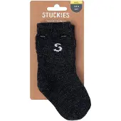 SmartaSaker Smarta babysockor Stuckies Ull, 1-pack Svart 10-15