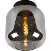Lucide Taklampa Joanet, dimbar, Aluminium / grå / zink, Vardagsrum / matsal, Glas, Taklampa