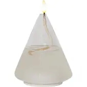 Star Trading Lykta Flamme Float Kon | Ø11cm x 15,5cm | vit []