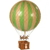 Authentic Models Jules Verne luftballong grön