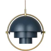 Gubi Taklampa , Multi-Lite, dimbara, Blå, Vardagsrum, Metall, Design