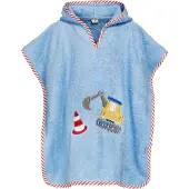 Playshoes Terry poncho bagger blå