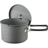 Esbit Cookset with alcohol burner, Burk, Gjuten aluminium, 1,5 l, Gjuten aluminium, Svart, Gjuten aluminium, 15,4 cm