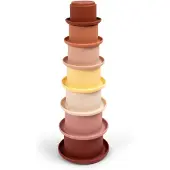 Filibabba Cups - Rose - - One Size - Stapelleksaker