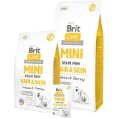 Brit Vård Mini Hundmat För Hud Och Päls Lax Och Strömming 7kg