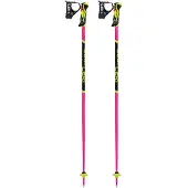LEKI - Skidstavar - Worldcup Lite Sl Lady 3D Neonpink-Black-Neonyellow för UnisexAluminium - Storlek 105 cm - Rosa