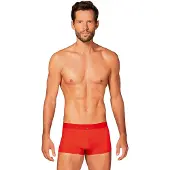 Obsessive - röd boxer med genomskinliga sidor