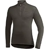 Woolpower Zip Turtleneck 400 Pine Green