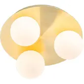 QAZQA Modern badrums taklampa mässing 3-ljus - Cederic