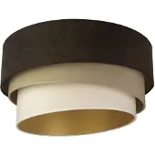 Duolla Taklampa Devon , dimbar, Brun / rost, Vardagsrum / matsal, Textil / tyger / siden, Modern, Taklampa