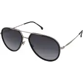 Carrera 295 S 807 9o uniSex solglasögon Black Silver/58