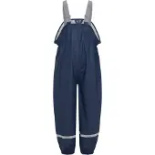 Color Kids Regnbyxor m. Hängslen - PU - Navy - - 5 år (110) - Regnbyxor