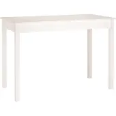 vidaXL Matbord vit 110x55x75 cm massivt furuträ